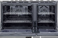 Verona Prestige 36 Inch Freestanding Gas Double Oven White Range Open