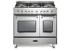 Verona Prestige 36 Inch Freestanding Gas Double Oven Stainless Steel Range Main