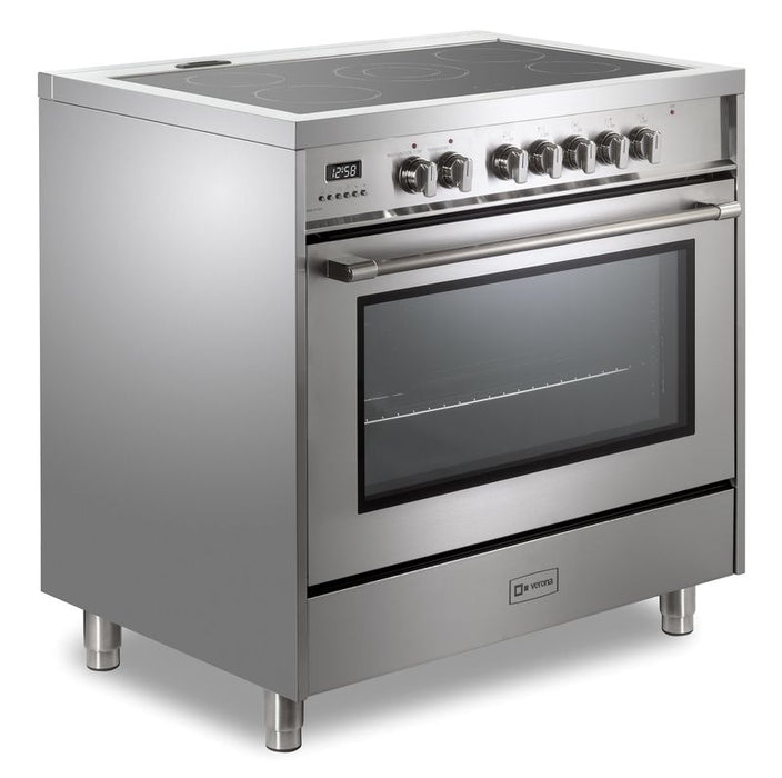 Verona Prima 36 Inch Freestanding Stainless Steel Electric Range Side