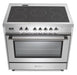 Verona Prima 36 Inch Freestanding Stainless Steel Electric Range Rang top