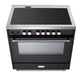 Verona Ultima 36 Inch Freestanding Matte Black Induction Range Range Top
