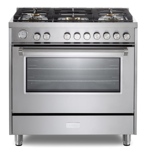 Verona Ultima 36 Inch Freestanding Stainless Steel Gas Range Main