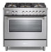 Verona Ultima 36 Inch Freestanding Stainless Steel Gas Range Main