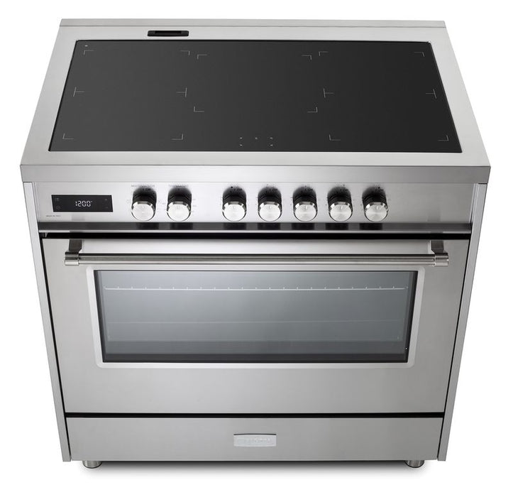 Verona Ultima 36 Inch Freestanding Stainless Steel Induction Range Range Top