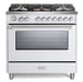 Verona Ultima 36 Inch Freestanding White Gas Range Main