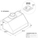 Victory Range Hood Hurricane 36 Inch 1200 CFM Under Cabinet Range Hood Dimensions
