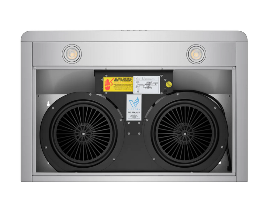 Victory Range Hood Luna M 36 Inch 600 CFM Under Cabinet Range Hood Blower