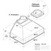 Victory Range Hood Q5 30 Inch 750 CFM Range Hood Insert Dimensions