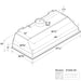 Victory Range Hood Star 48 Inch 900 CFM Range Hood Insert with Double Blower Dimensions