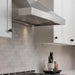 Victory Range Hood Twister 42 Inch 750 CFM Wall Mounted Range Hood Installed