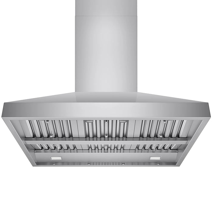 Victory Range Hood Twister 42 Inch 750 CFM Island Mount Range Hood Front