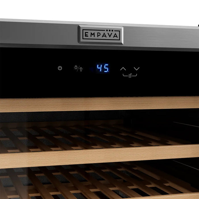 Empava 24 Inch Wine Cooler 53 inch Tall Wine Refrigerator