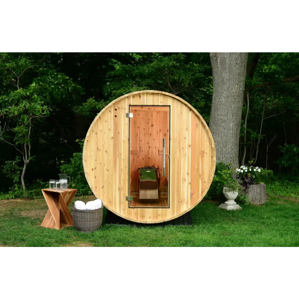 Almost Heaven Sauna Seneca 6-Person Classic Barrel Sauna -