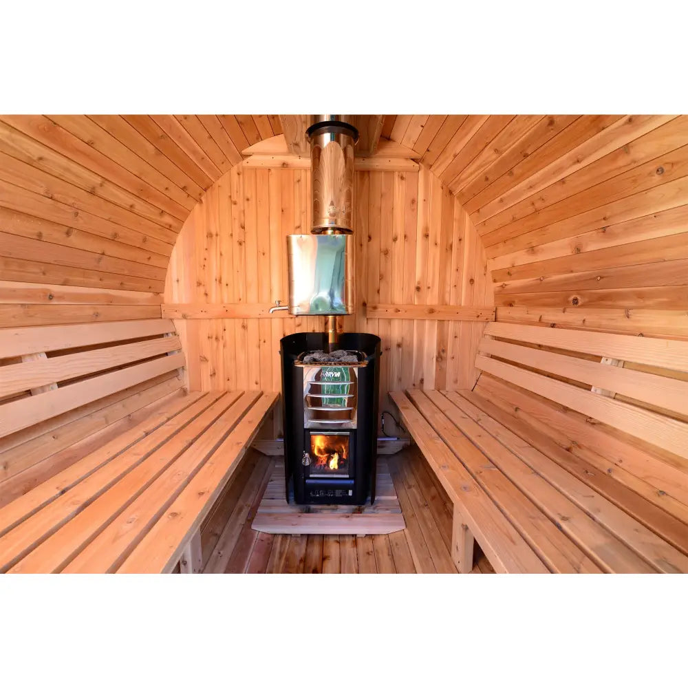 Almost Heaven Sauna Seneca 6-Person Classic Barrel Sauna -