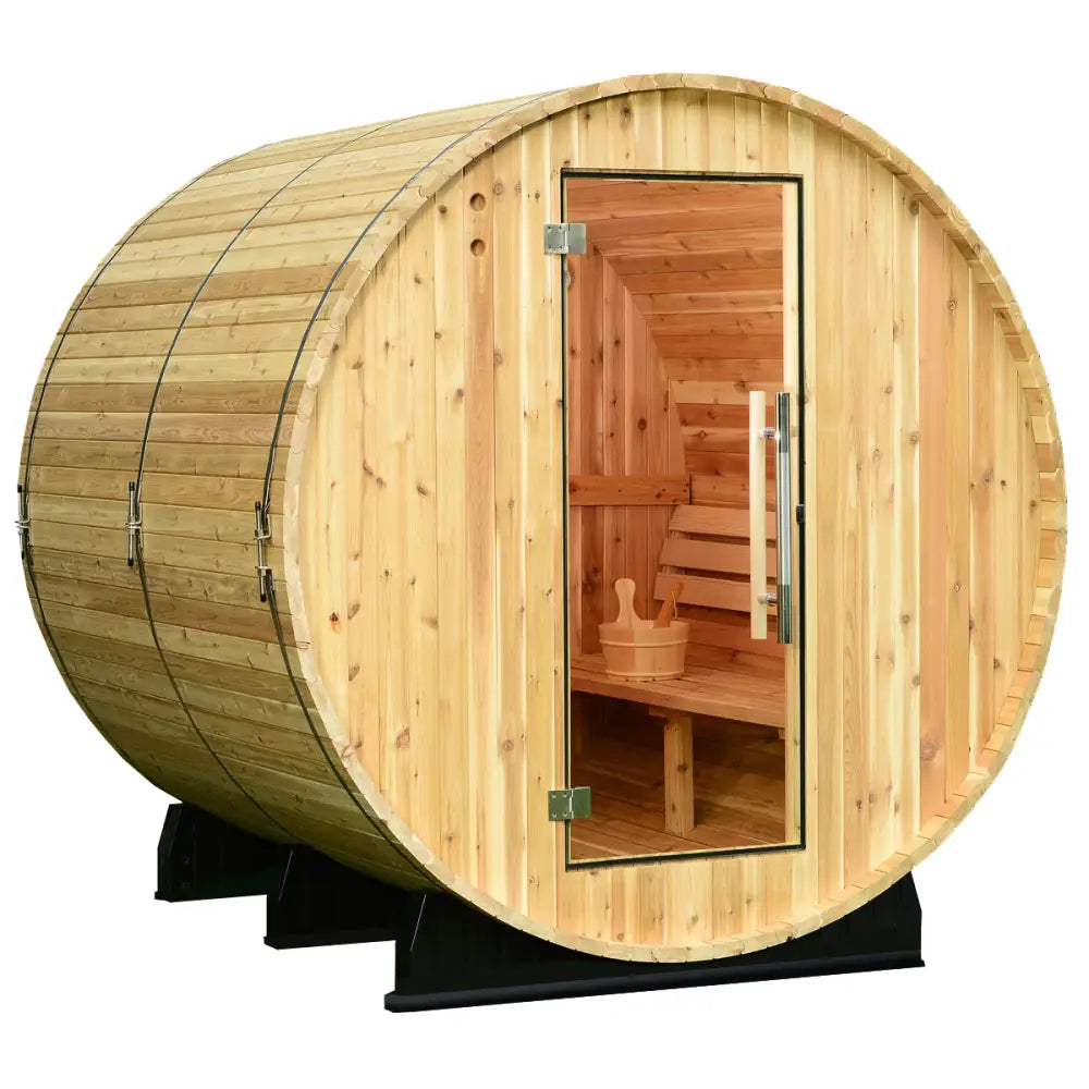 Almost Heaven Sauna Seneca 6-Person Classic Barrel Sauna -