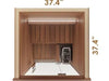 Auroom Cala Glass Mini Sauna Kit - Thermo-Aspen - Health &
