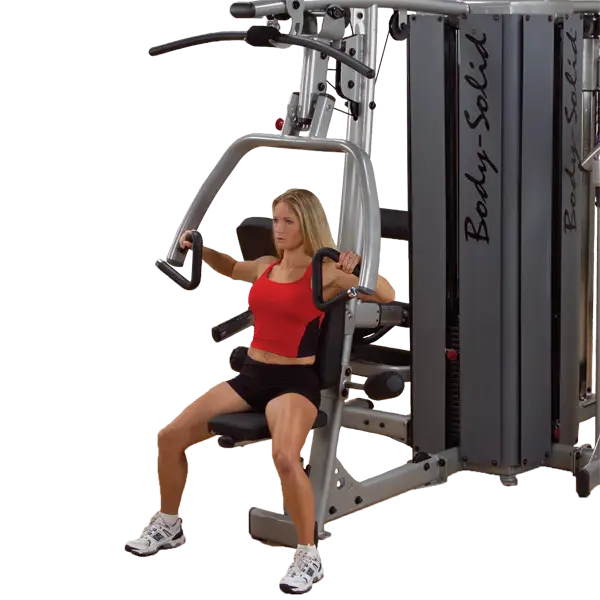 Body Solid DUAL PRESS/LAT STATION-STATION DGYM 210LB STACK -