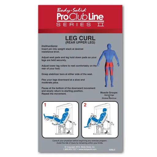 Body Solid PCL2 SEATED LEG CURL 235LB STACK - Fitness