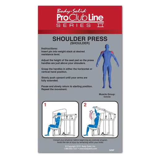 Body Solid PCL2 SHOULDER PRESS 310LB STACK - Fitness