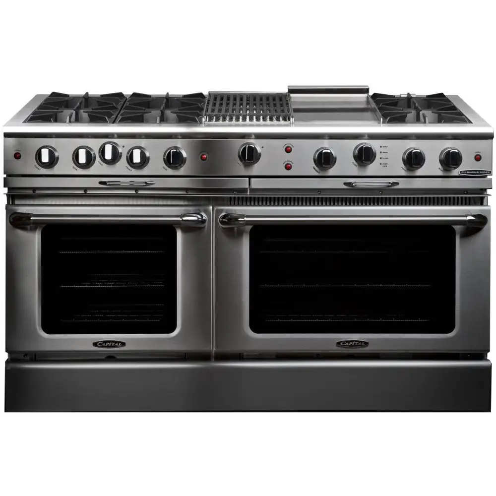 Capital 60’ Culinarian Self Clean Gas Range 6 Open