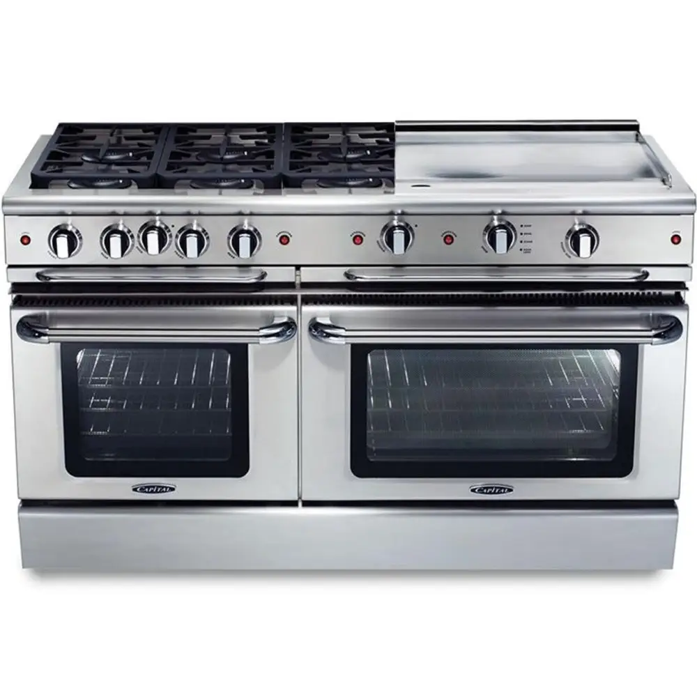 Buy Capital 60’ Precision Self Clean Gas Range 4 Sealed Burners BBQ — The Trade Table