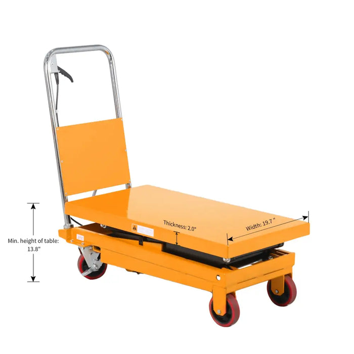 Double Scissors Lift Table 770 lbs. 51.2’ lifting height