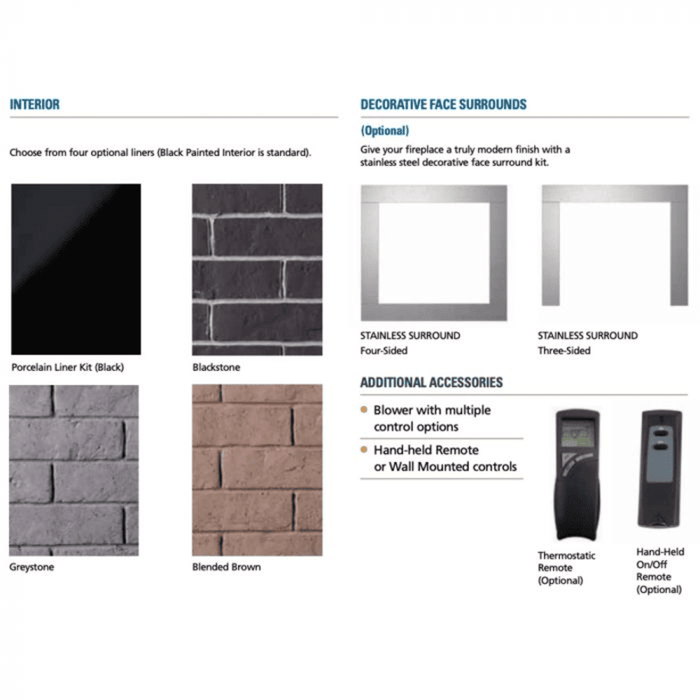 Superior DRT2000 Series 35 Inch Traditional Direct Vent Gas Fireplace in Electronic Ignition