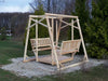 Dundalk Old Fashioned Log Swing - Unfinished - Outdoor