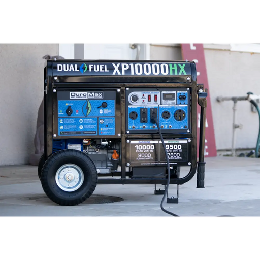 DuroMax XP10000HX 10,000 Watt Portable Dual Fuel Gas
