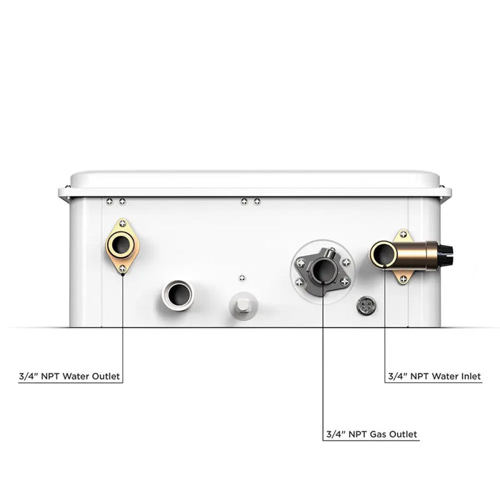 Eccotemp 6.8GB Outdoor 6.8 GPM Tankless Water Heater Lower Part