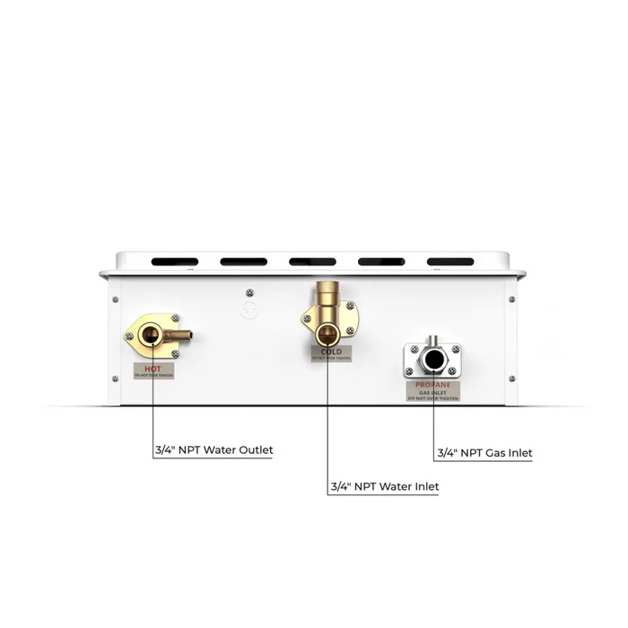 Eccotemp 7GB Outdoor 7.0 GPM Tankless Water Heater Lower Part