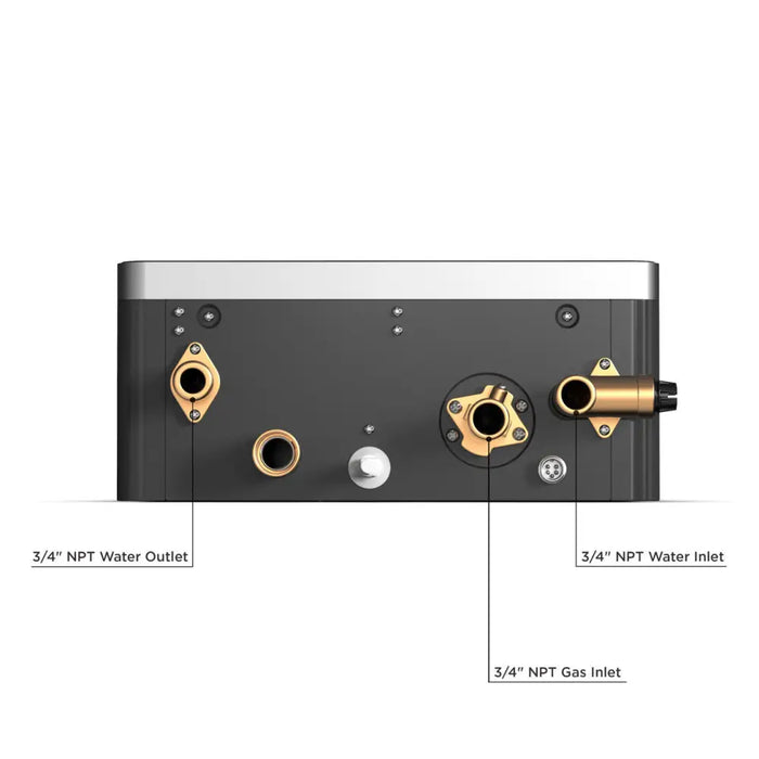 Eccotemp EL22i Indoor 6.8 GPM Liquid Propane Tankless Water Heater Lower Part