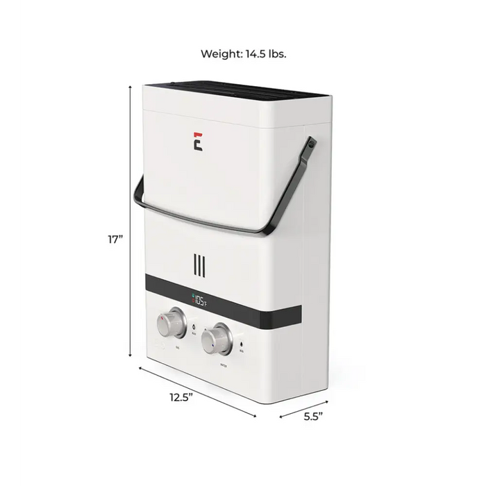 Eccotemp Luxé EL Portable Outdoor Tankless Water Heater 1.5 GPM