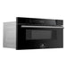 Forno Capoliveri 30 Inch 1.2 CU. FT. Microwave Drawer Defrost Rack Black Side View