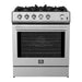 Forno Leonardo Espresso 30 Inch 5 CU. FT. Gas Range with 5 Burners and Single Convection Oven Stainless Steel