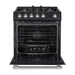 Forno Leonardo Espresso 30 Inch 5 CU. FT. Gas Range with 5 Burners and Single Convection Oven Black Stainless Steel Open