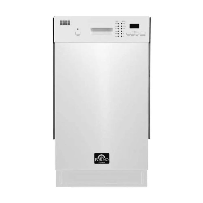 Forno Polo 18 Inch Built-In Dishwasher 52 dBa Front Control White