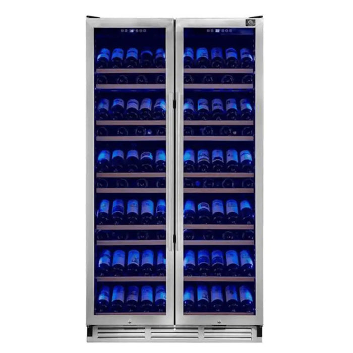 Forno Vernazza 40 Inch 25.07 CU. FT. Side by Side Dual Zone Wine Cellar with Wine Bottle