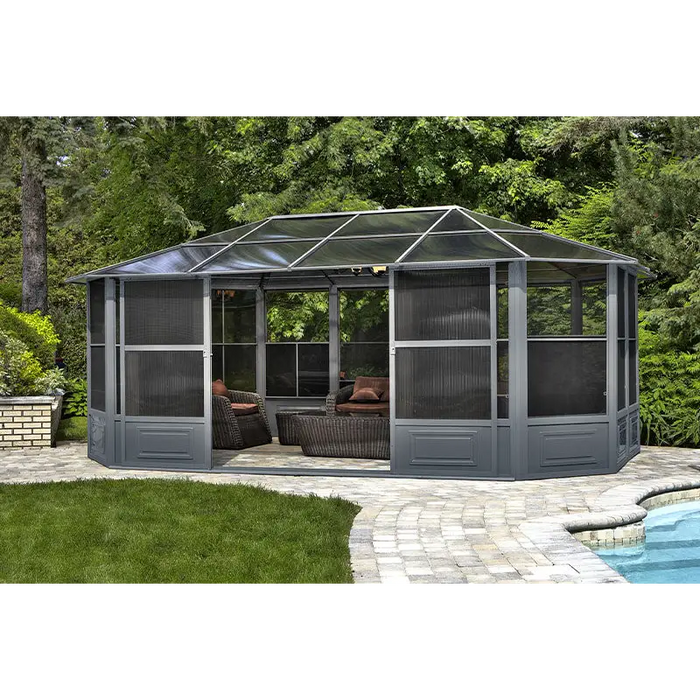 Gazebo Penguin Florence Solarium 12x18 Polycarbonate Roof