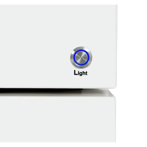 Hallman Classico 30 Inch Induction Range With Chrome Trim Button Light