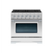 Hallman Classico 36 Inch Induction Range With Chrome Trim Stainless Steel