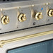 Hallman Classico Series 30 Inch Gas Freestanding Range With Brass Trim Knob