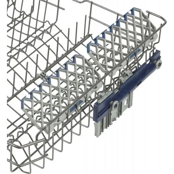 Hallman Industries 24 Inch 42 Decibel Dishwasher with Adjustable Rack, Tall Tub in Stainless Steel, Bronze Trim, and Bold Bronze Handle Rack Closer View