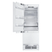 Hallman Industries 30 Inch Bottom Mount Freezer Refrigerator Built In, with Interior Filtered Water Dispenser and Automatic Ice Maker, and Hinge in Bold Chrome Trim with Stainless Steel Panel Left Hand Inner View