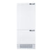 Hallman Industries 30 Inch Panel Ready Built-In Bottom Freezer Refrigerator with Water Dispenser Front View