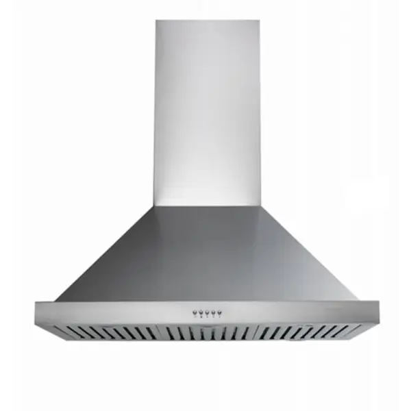 Hallman Ventilation Hood 48 Inch Wall Mount Stainless Steel Font View