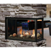 Kingsman MCVP42 43 Inch Clean View Peninsula Direct Vent Gas Fireplace with Millivolt Ignition Side View