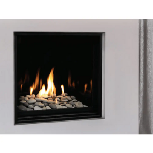 Kingsman ZCV34LP/N 34 Inch Clean View Zero Clearance Direct Vent Gas Fireplace with Millivolt Ignition Side View