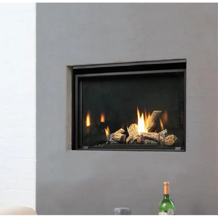 Kingsman ZCV3622LP/N 36 Inch Clean View Zero Clearance Direct Vent Fireplace with Millivolt Ignition Side View