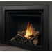 Kingsman ZCV39LP/N 39 Inch Zero Clearance Direct Vent Gas Fireplace with Millivolt Ignition Side View Black